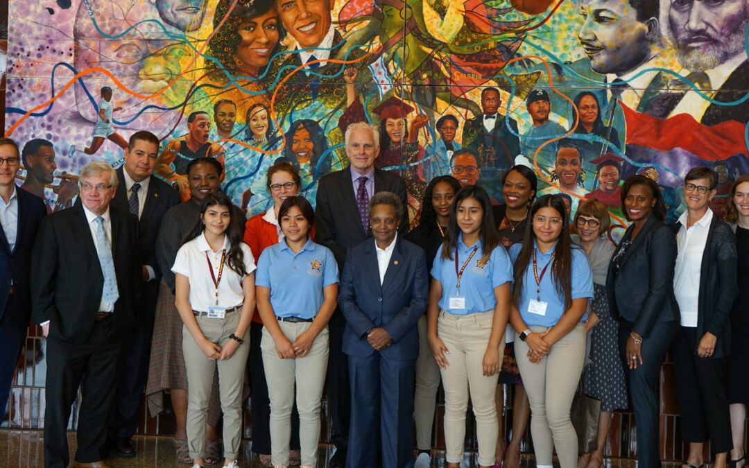 Mayor Lightfoot Visits Solorio Academy High School